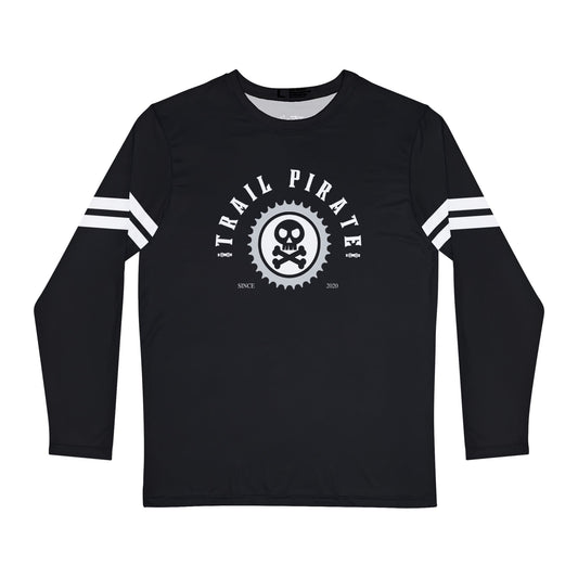 MTB Long Sleeve Shirt - Trail Pirate B/W Jersey Design