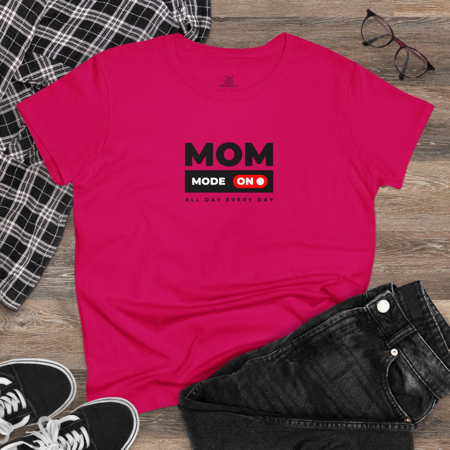 Women's Midweight Cotton Tee Mom Mode