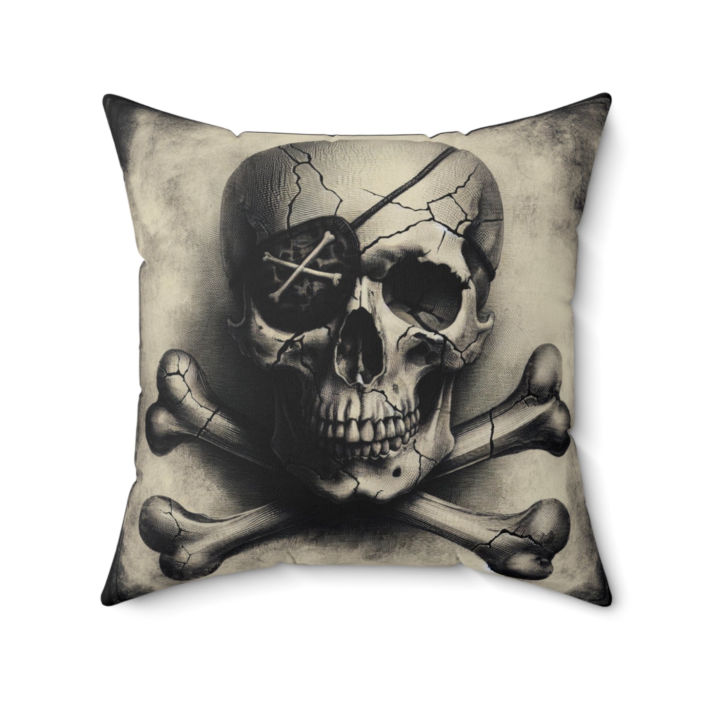 SKULL AND BONES Square Pillow