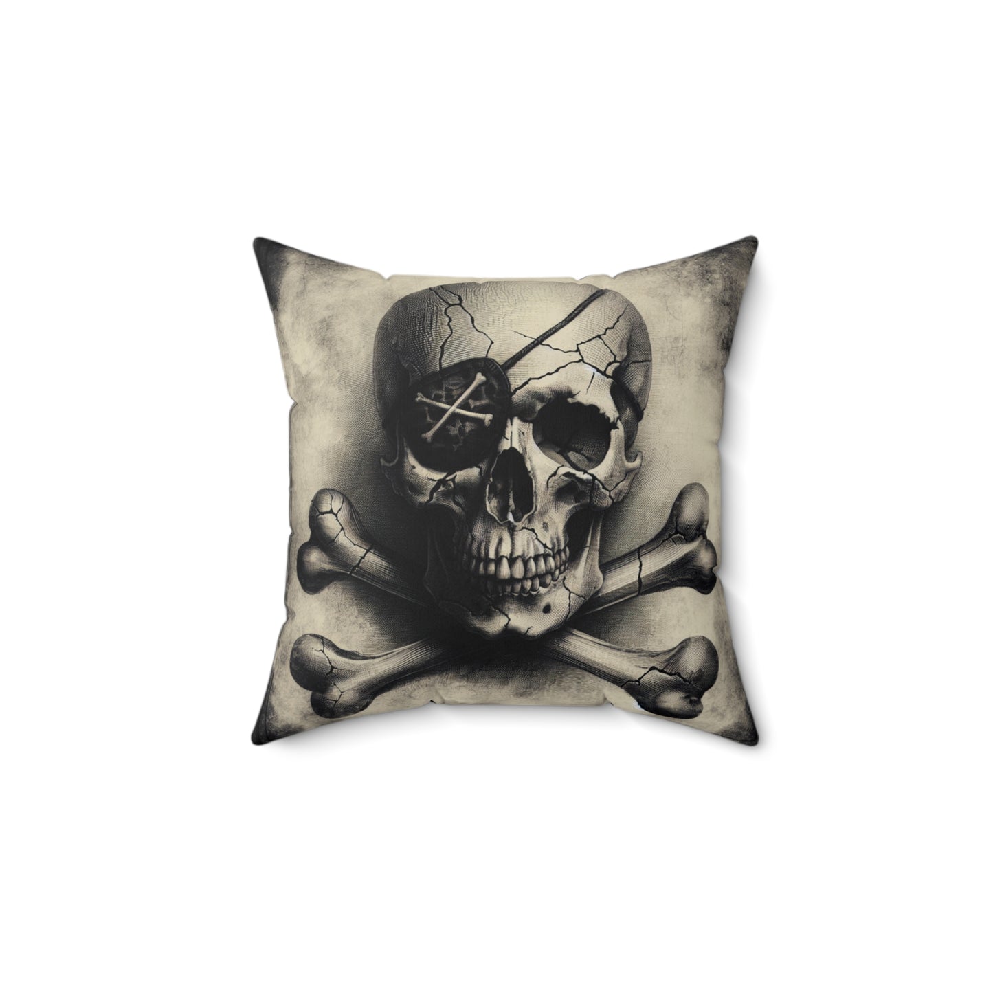 SKULL AND BONES Square Pillow