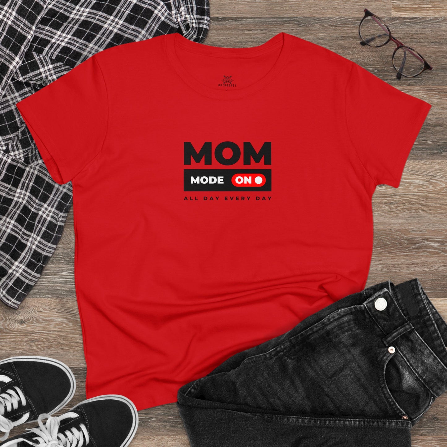 Women's Midweight Cotton Tee Mom Mode