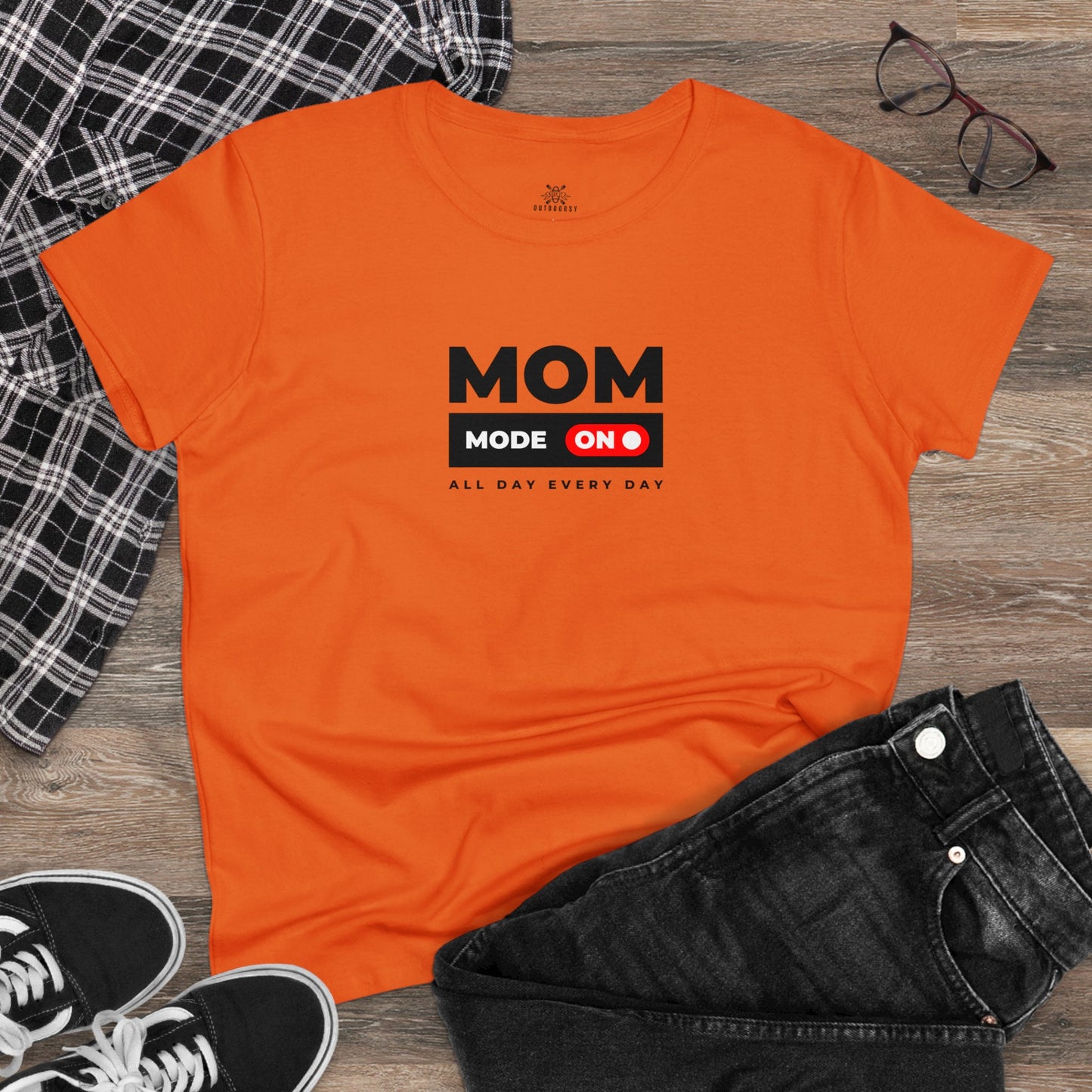 Women's Midweight Cotton Tee Mom Mode