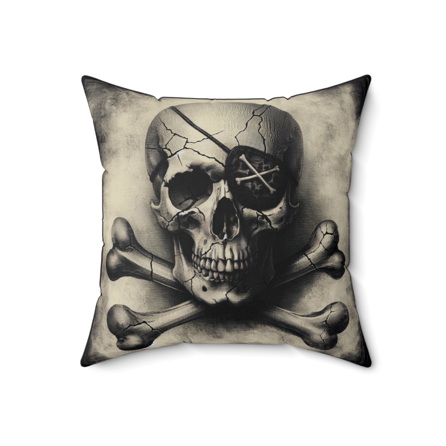 SKULL AND BONES Square Pillow