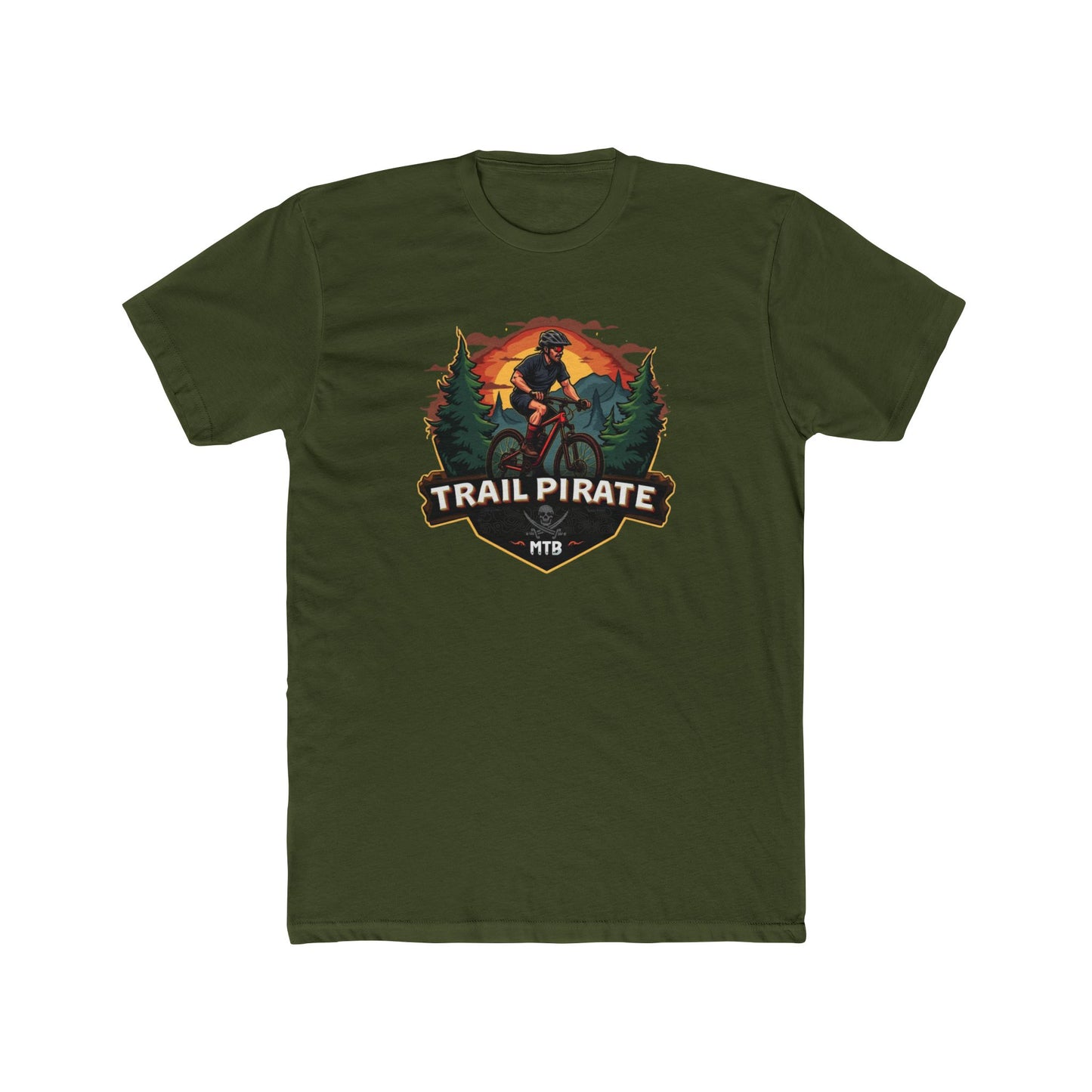 Trail Pirate Adventure Unisex Cotton Crew Tee