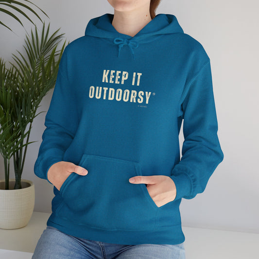 Keep it Outdoorsy Classic logo Outdoorsy Hooded Sweatshirt