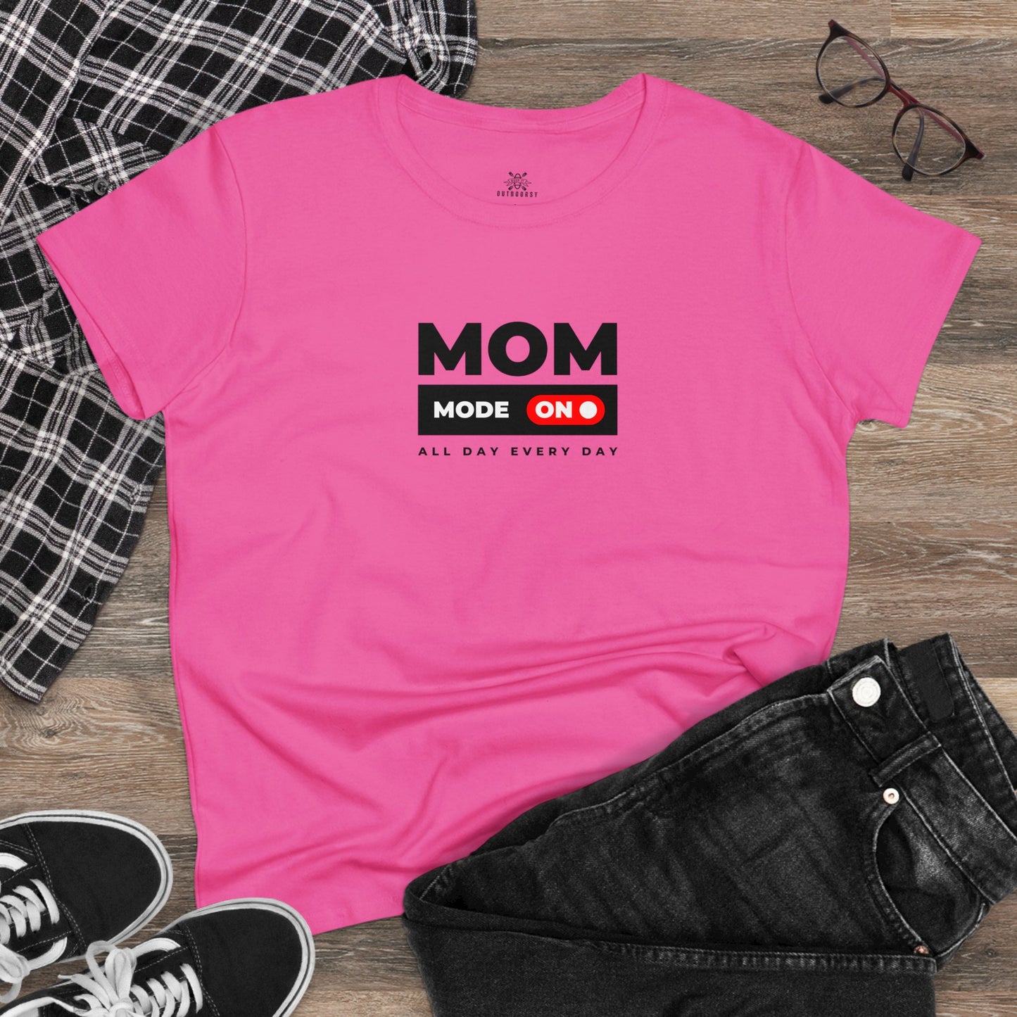 Women's Midweight Cotton Tee Mom Mode