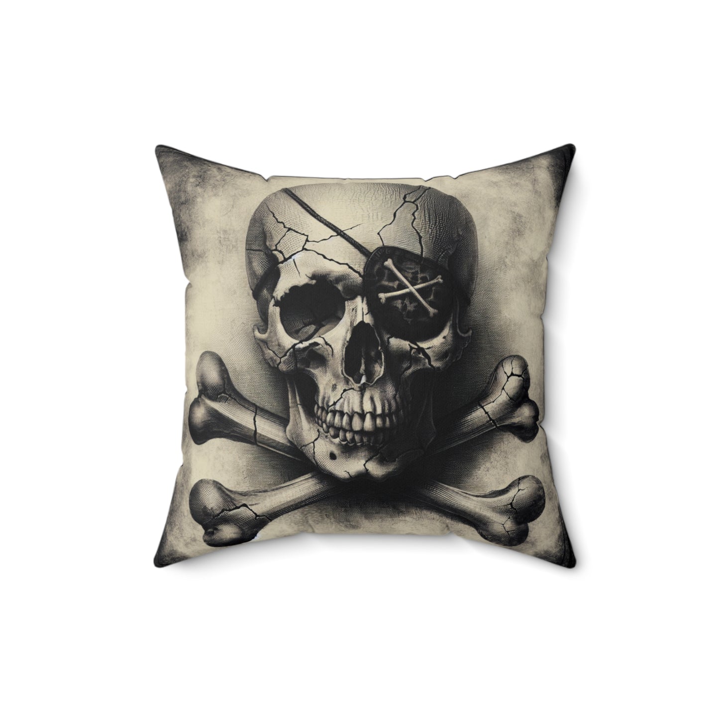 SKULL AND BONES Square Pillow