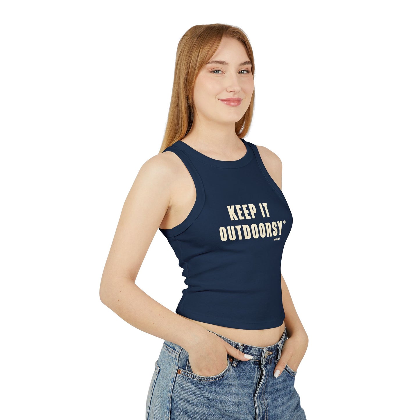 Women's Micro Rib Racer Tank Top