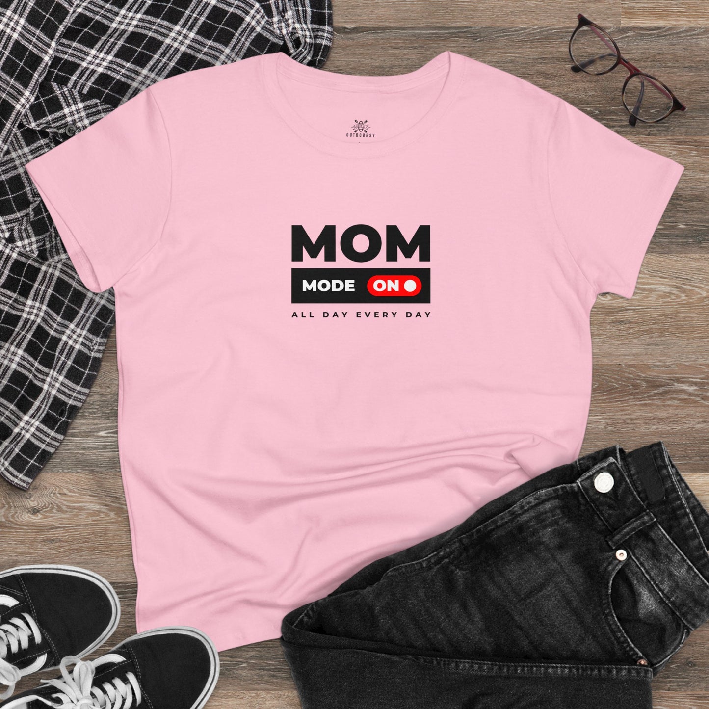 Women's Midweight Cotton Tee Mom Mode