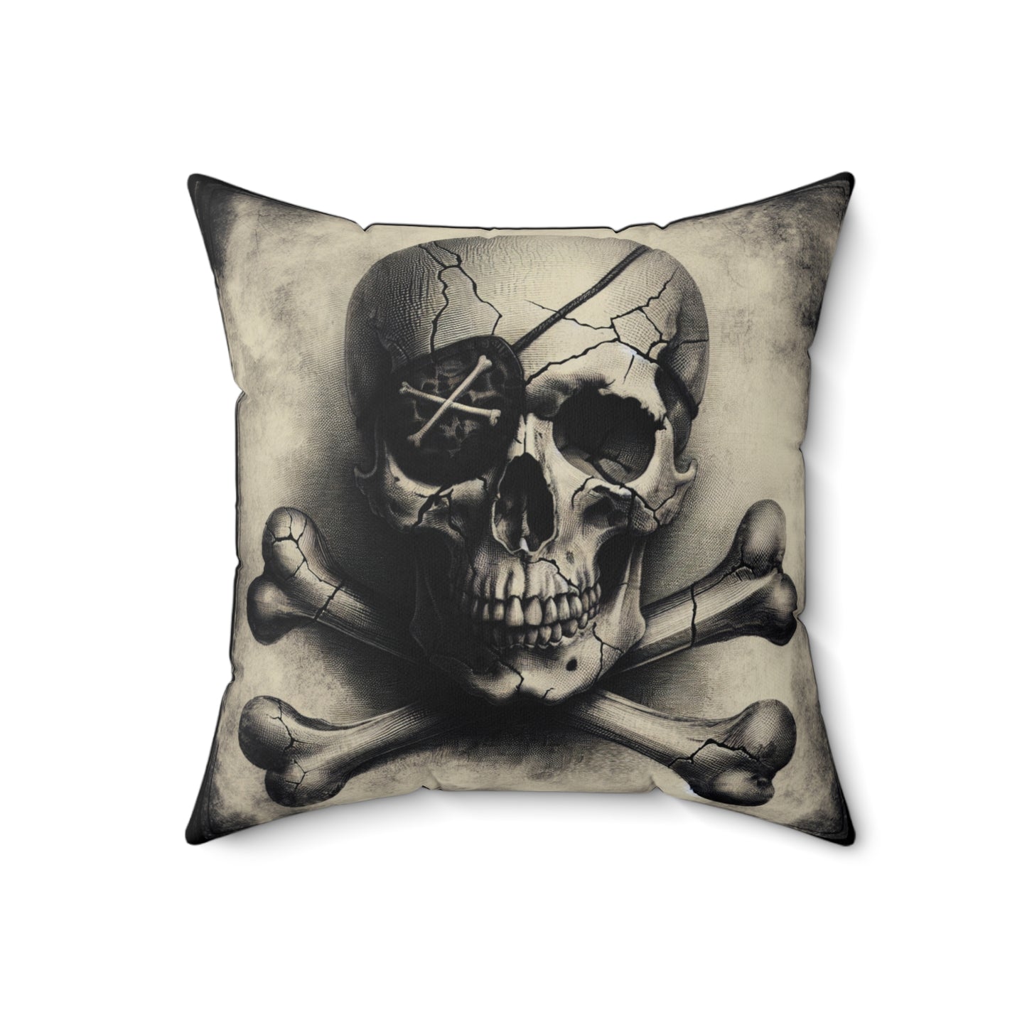 SKULL AND BONES Square Pillow