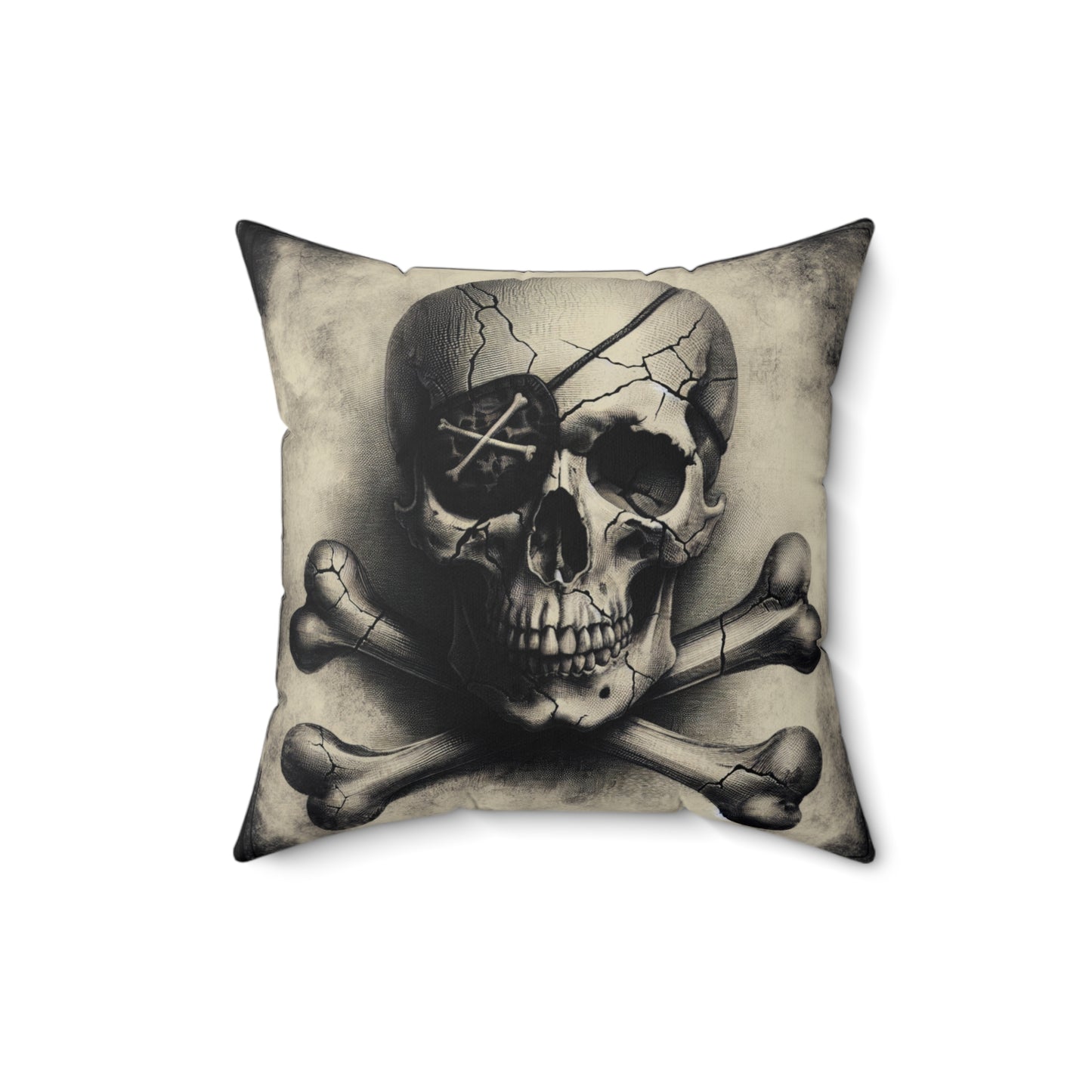 SKULL AND BONES Square Pillow